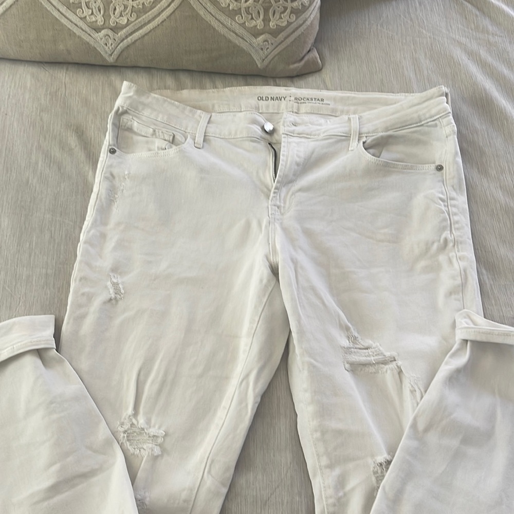 White Old Navy rock stars size 12 regular